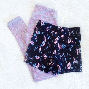 2 Piece Bundle Girls 8 Activewear Shorts Leggings Bloch Dancewear Active Life